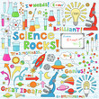 Science Back to School Notebook Doodles Vector Set