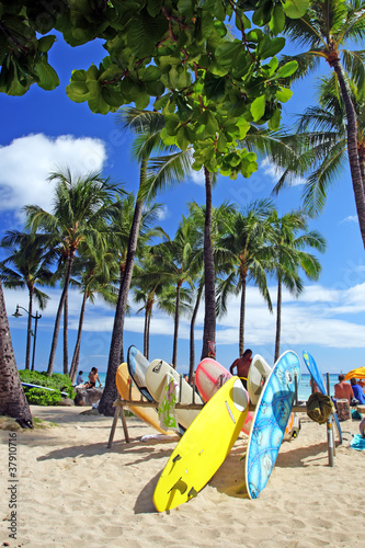 Foto: Waikiki Beach, Honolulu, Oahu, Hawaii.. Waikiki Beach, Honolulu, Oahu, Hawaii..