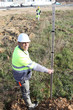 Two surveyors in field