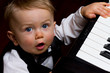 Baby learning music