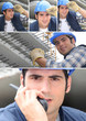 a workman on a building site