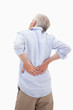 Portrait of a man having a back pain