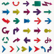 Vector arrows set