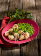 sepia with peas heathy food