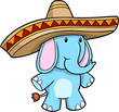 Sombrero Blue Elephant vector Sombrero Blue Elephant vector