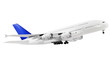 Modern airplane  on white.