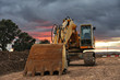 Excavator at Construction Site