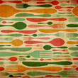 Retro cutlery pattern background