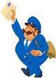 Postman with letters