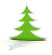 curled Christmas tree