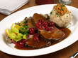 Elchbraten mit Cranberries