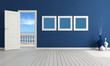 Blue summer room