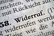 Text - Gesetz - Widerruf