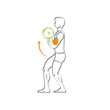 Vektor: Fitness: Arme Fitness: Arme