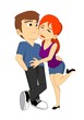 Young Couple Making Out