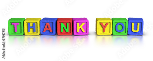 Illustration: Play Blocks : THANK YOU Play Blocks : THANK YOU