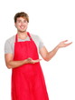 Small business shop owner showing Small business shop owner showing