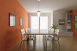 3d render modern home interior