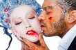 frozen kiss red lipstick