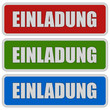 3 Sticker rgb oc EINLADUNG