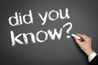 did you know