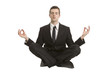 businessman che fà yoga