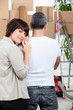 Couple  moving house