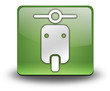 Green 3D Effect Icon "Scooter"