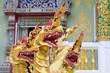 Tri heads Dragon idol in Buddhism temple Tri heads Dragon idol in Buddhism temple