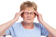 verzweifelte seniorin