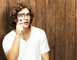 man with magnifying glass