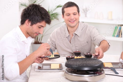 Photo: Having raclette for dinner Having raclette for dinner