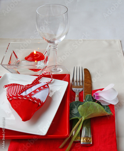 Photo: Festive serving of table Festive serving of table