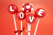 Valentine cake pops