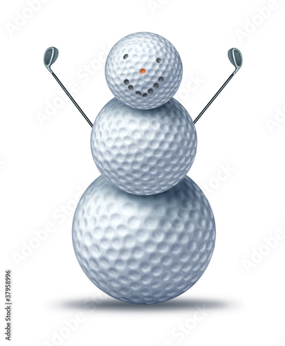 Illustration: Winter golfing Winter golfing
