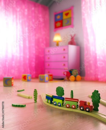 Illustration: Im Kinderzimmer I Im Kinderzimmer I