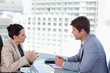 Business team negotiating
