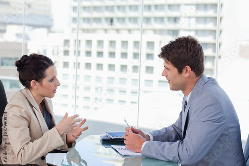 Photo: Business team negotiating Business team negotiating