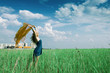 woman on green grass