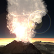 Volcanic eruption