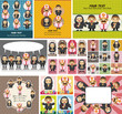 cartoon Priest and nun card
