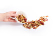 cup of raw dried fruit on the table cup of raw dried fruit on the table