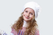 Cuty little girl in winter wear