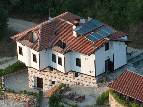 Photo: Solar Panels On The Top Roof Solar Panels On The Top Roof