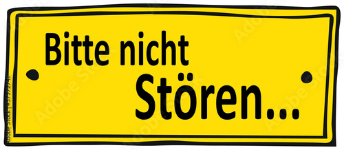 Illustration: Bitte nicht Stören...! Bitte nicht Stören...!