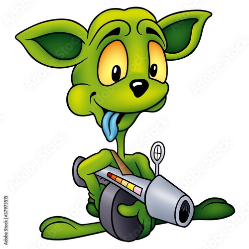 Illustration: Green Alien Green Alien