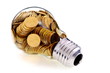 Traditional glass bulb and energy savings
