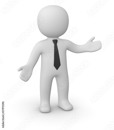 Illustration: Communicative businessman Communicative businessman