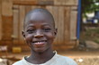 Afrikanischer , vergnügter Junge