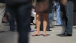 Feet on Sidewalk Time Lapse Feet on Sidewalk Time Lapse